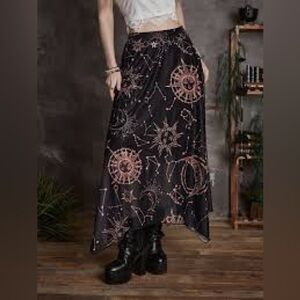 Sun and moon skirt